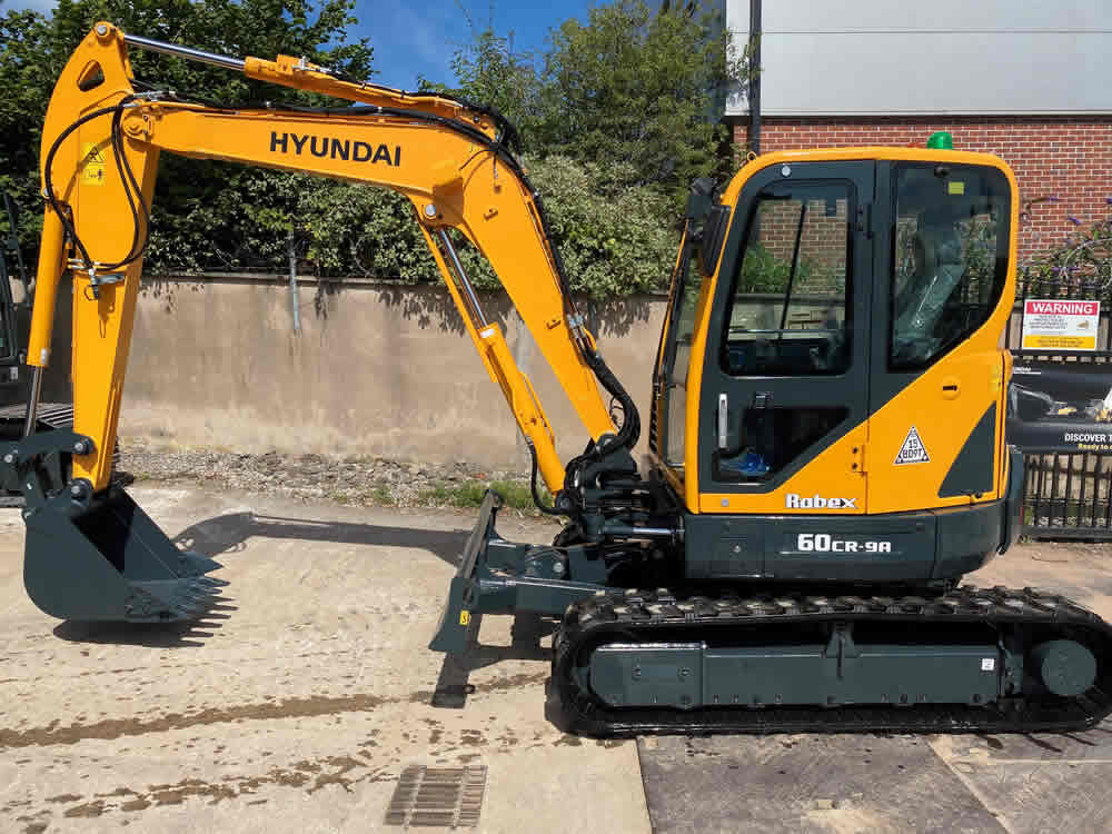 Compact excavator hire in Manchester